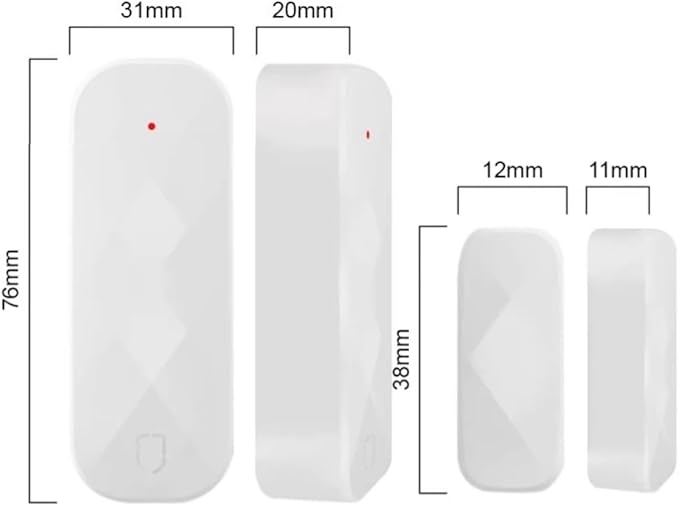 Door and Window Sensors WiFi,Smart Door Open/Closed Detectors for Home Security,Compatible with Alexa Google Home 1pack(Battery Included)