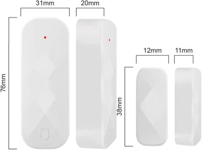 Door and Window Sensors WiFi,Smart Door Open/Closed Detectors for Home Security,Compatible with Alexa Google Home 1pack(Battery Included)