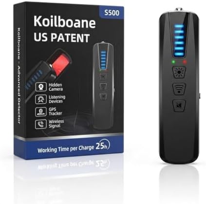 6-in-1 Hidden Camera Detector,Anti-Spy Camera Finder,RF & GPS Detector