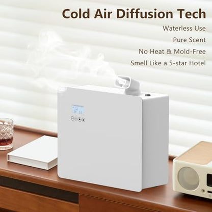 Waterless Cold Air Essential Oil Diffuser, 1000ml Smart HVAC Scent Machine