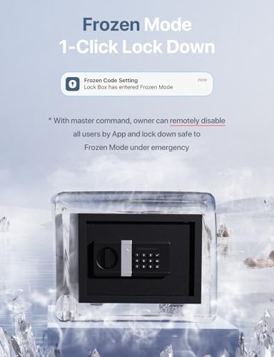 FORFEND Smart Home Safes | WiFi Safe Box App Unlock/Alarm | Voice Control, Kidnap SOS Alarm, Tamper Detect, Frozen Mode | Money Security Lockbox History Track | Digital Caja Fuerte Remote Live Monitor