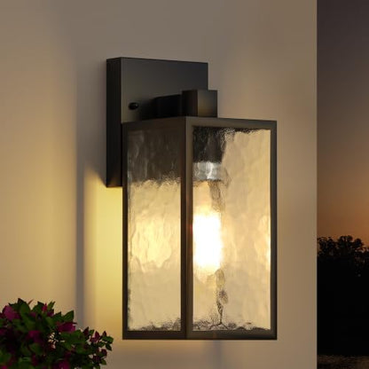 WIHTU Exterior Lighting Fixture, Outdoor Front Porch Light Wall Mount 1Pack