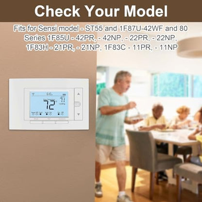 F61-2663 Wall Plate for Sensi Wi-Fi Programmable Thermostat, White Smart Thermostat Wall Plate Cover - 2 Pcs (Pack of 2)