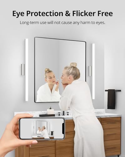Combuh Modern Vanity Lights for Bathroom Over Mirror, Wall Mounted Sconces