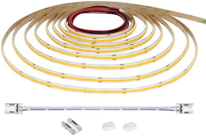 Armacost Lighting RibbonFlex Pro 24V White COB LED Strip Light Tape 3000K, 315 Lumens/Ft, 10M 172250