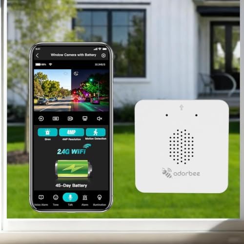 Wireless Window Camera for Indoor: No Wires No Power Outlet