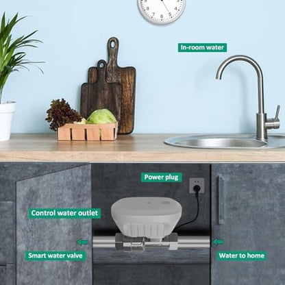 DN25 Smart Water Valve 1 Inch Smart Water Shutoff Valve Management System