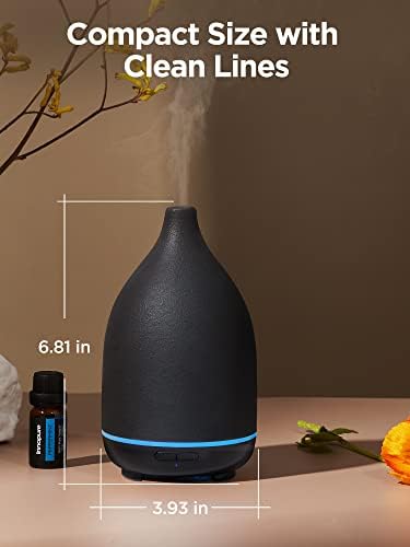 InnoGear 150ml Ceramic Essential Oil Diffuser, Diffusers for Home, Black