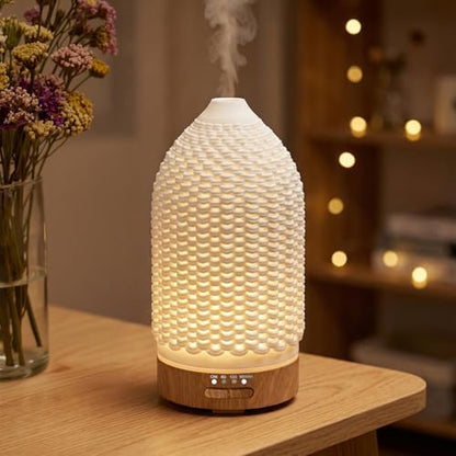 VICTORIA AROMA Ultrasonic Essential Oil Diffuser 100ML 3D Printing Ceramic