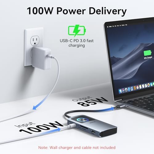 MOKiN USB C Hub 4K HDMI for MacBook Dongle with Smart Display USB C Adapter