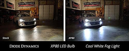 Diode Dynamics XP80 LED Fog Light Bulbs compatible with 5202/PSX24W bulb size (pair)