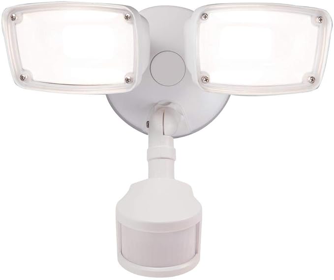 HALO Home 180-Degree Smart Bluetooth Motion Activated Outdoor Integrated LED Flood Light with Tunable CCT, White