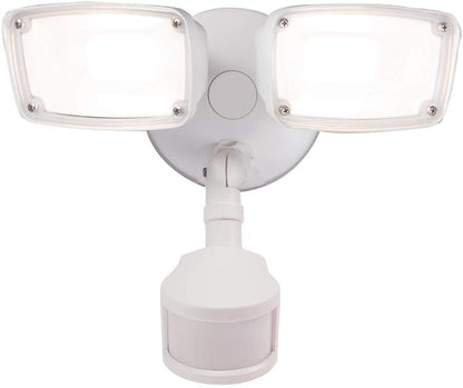 HALO Home 180-Degree Smart Bluetooth Motion Activated Outdoor Integrated LED Flood Light with Tunable CCT, White