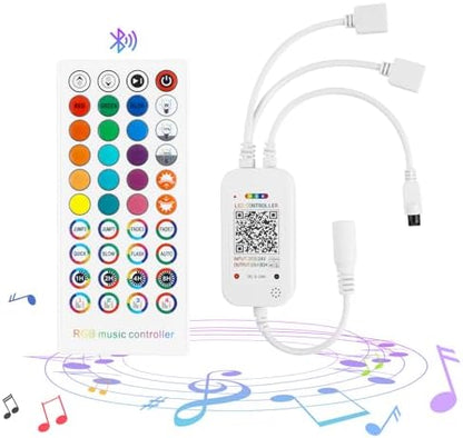 RGB Music LED Strip Lights Remote Controller, Smart Bluetooth LED Control