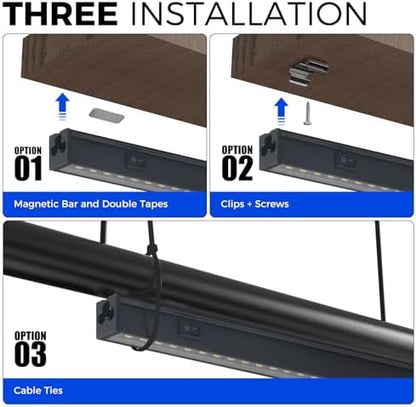 Barrina T5 Grow Lights for Indoor Plants, 2FT 5000K Full Spectrum, 4 Packs