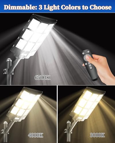 Ofuray Solar Street Lights Outdoor,Of-13000W Commercial Parking Lot Light