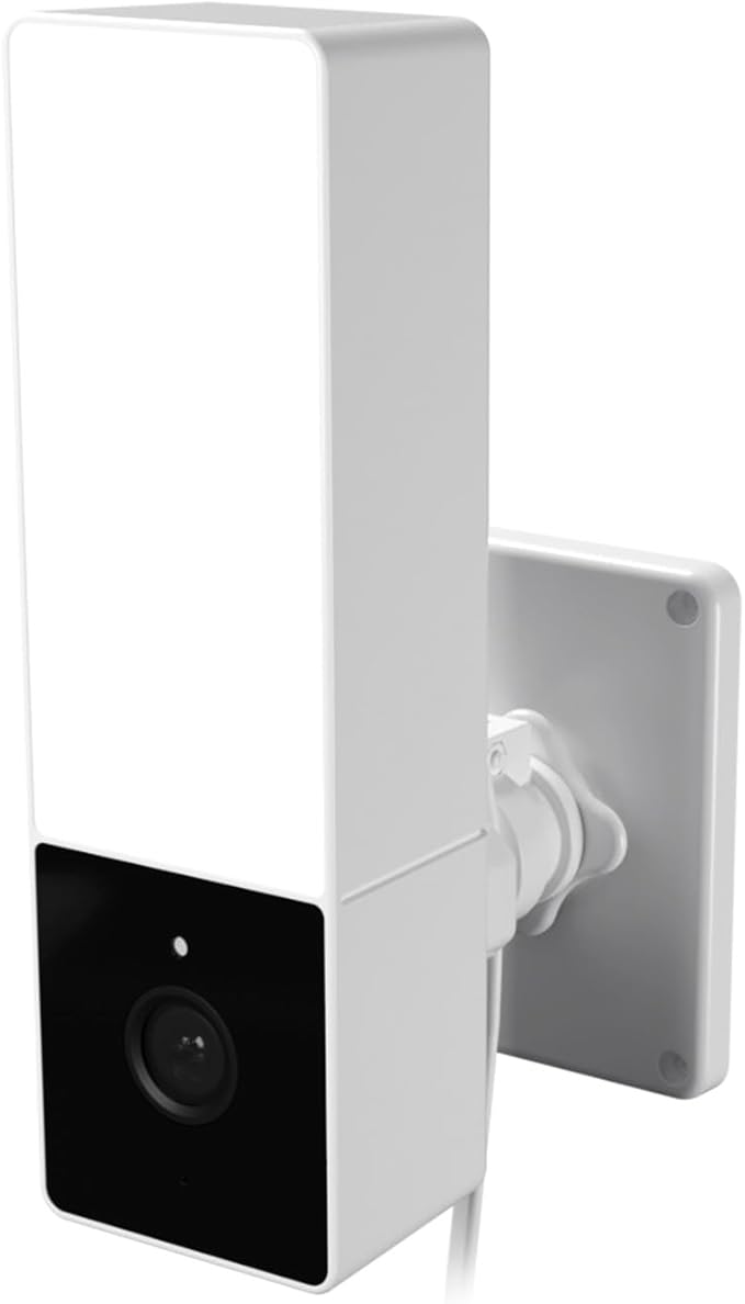 NEXXT Smart Wi-Fi Mini 1000 Lumen Floodlight Camera - 2K HD Video, Motion Detection, Instant Alerts, 90dB Alarm, 24/7 Recording, IP65 Weatherproof for Outdoor Security