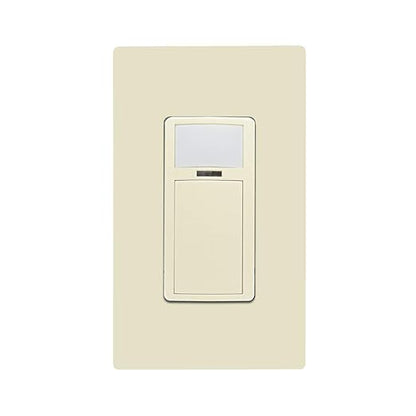 Leviton PIR Smart Occupancy Sensor Switch, 120-277VAC, 50/60Hz; App Configurable with The Smart Sensor App, LED Nightlight, ODS15-IDI, Ivory