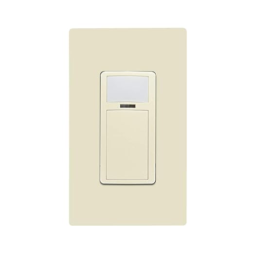 Leviton PIR Smart Occupancy Sensor Switch, 120-277VAC, 50/60Hz; App Configurable with The Smart Sensor App, LED Nightlight, ODS15-IDI, Ivory
