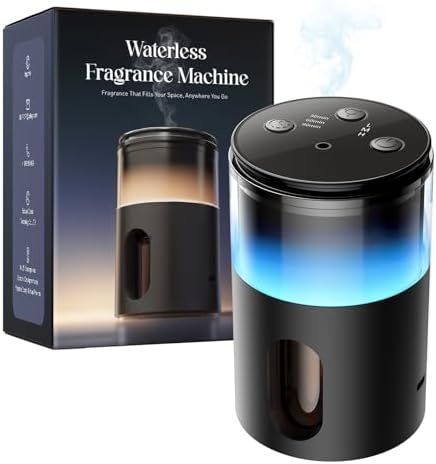 Waterless Essential Oil Diffuser: 𝟗-𝐂𝐨𝐥𝐨𝐫 𝐋𝐄𝐃 for Home