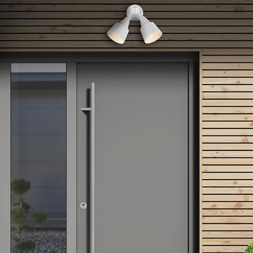 Generation Lighting 2-Light Motion Sensor Flood Light in White