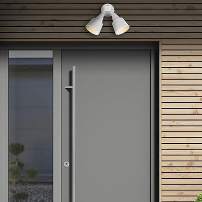 Generation Lighting 2-Light Motion Sensor Flood Light in White
