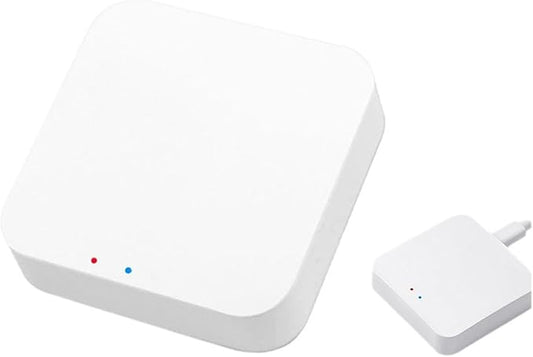 Zigbee 3.0 and Bluetooth Hub Gateway Matter Smart Home Hub Voice Control Via Compatible with Alexa & Google Home Intelligent Bridge Remote Controller（1 PC