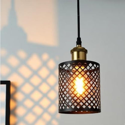 Screw in Hanging Light Fixture Instant Pendant Light,Recessed Light Conversion Kit with E26 Screw-in Adapter for Bedroom,Living Room & Kitchen Island Lighting (Farmhouse)