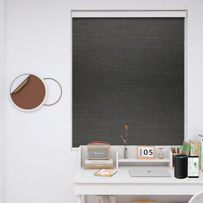 ZSHINE Motorized Blackout Roller Shades Remote Control Rechargeable(82028E)