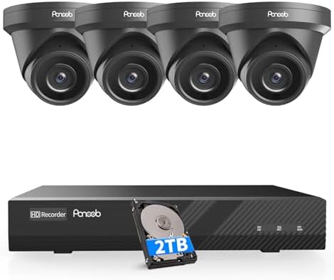 4K Security Camera Systems 8CH with 2TB HDD, PD93A30408-8M
