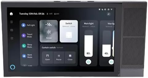 Qinlorgo Smart Home Control Panel 8 Inch 2G RAM 16G ROM, Home Automation Controller, Smart Controller with Voice Control & Phone App, Ideal for Devices and Scenes