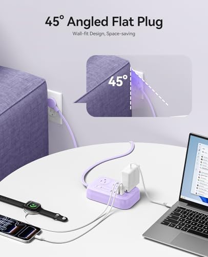 ORICO Surge Protector Power Strip, PD20W Multiple Outlets Extension Cord