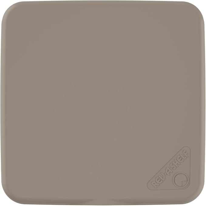 Rev-A-Shelf 27 Qt Under Sink Garbage Can Lid for Kitchen and Bathroom Cabinet, Replacement Plastic Trash Bin Lid Only, Champagne, RV-1024-LID-12-1-40