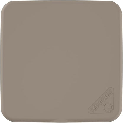 Rev-A-Shelf 27 Qt Under Sink Garbage Can Lid for Kitchen and Bathroom Cabinet, Replacement Plastic Trash Bin Lid Only, Champagne, RV-1024-LID-12-1-40
