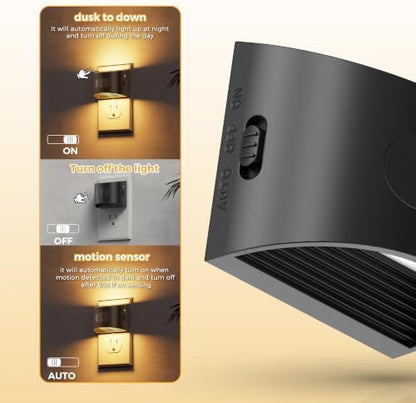 L LOHAS LED Night Light with Motion Sensor & Dusk to Dawn Sensor, 3CCT