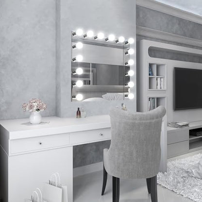 Design House Vanity Lights, 6 Linear Lights, Dimmable, Horizontal or Vertical Use, Uses (6) 60W Bulbs, For Bathroom/Makeup Vanity, Polished Chrome, 36.0 in. L x 4.33 in. H x 2.0 in. D, 500942