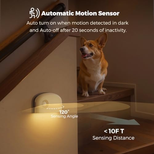 L LOHAS LED Motion Sensor Night Light, Stair Lights Indoor, 3 Pack