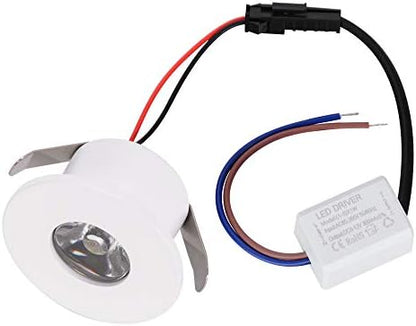 5pcs 1W 1 Inch Recessed LED Lights Mini Recessed LED Lights AC 110V
