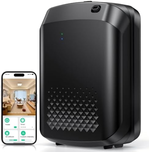 Waterless Essential Oil Diffuser 3000 Sq.Ft Coverage for Large Home Hotel Office, 400ml Cold Air Scent Machine for Aromathrapy, Bluetooth App Control, Quiet Aroma Diffuser Wall Amount Christmas Gift