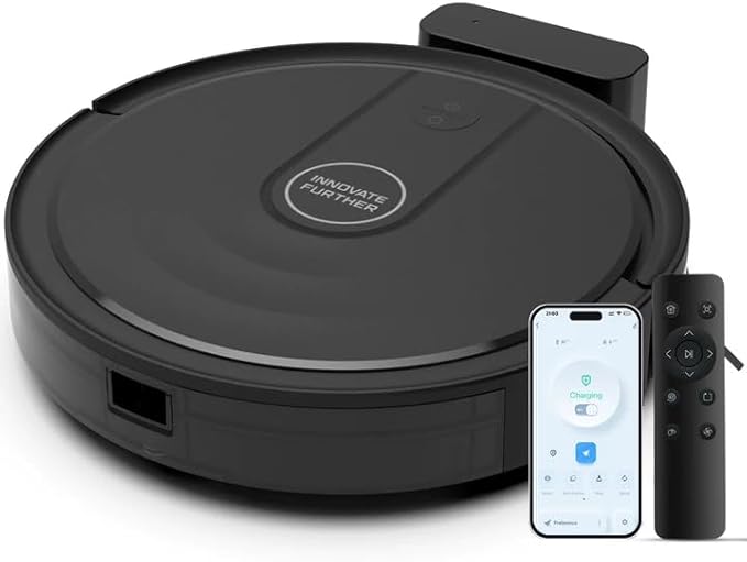 Robot Vacuum and Mop 5500Pa Suction 3 in 1 Robot Vacuum Cleaner with WiFi/App/Voice, Smart Robotic Vacuums with Schedule, Self-Charging Ideal for Hard Floor, Low Pile Carpet, Pet Hair 2026 New Version