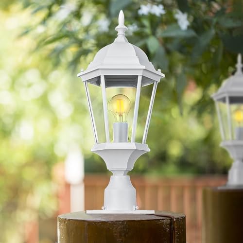 Design House Outdoor Light Pier Base, White