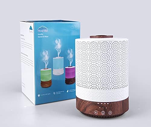 BlueHills 2500 ML Premium XL Essential Oil Diffuser Décor Cover Dark Wood