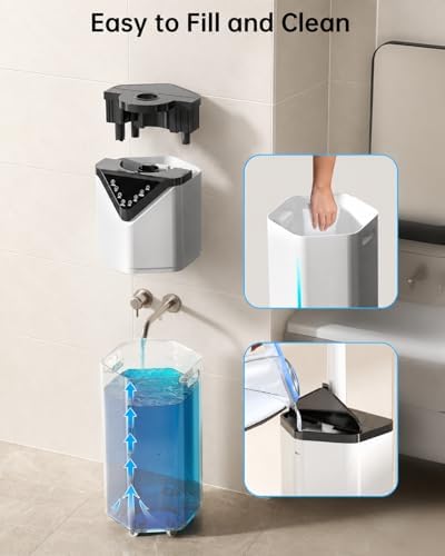 5Gal Smart Humidifier Large Room up to 2800ft², 1000mL/h, APP & Remote Control, 180° Auto Rotating Nozzle, 24H Timer, 60H Supersized Cool Mist Humidifiers for Whole House Home Office Plants