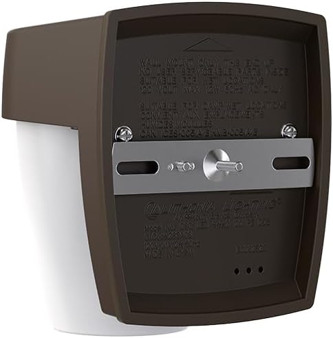 Lithonia Lighting OSC LED SWW2 Outdoor LED Wall Pack Entry Light with Photocell Dusk-to-Dawn, Dark Bronze (Pack of 4)
