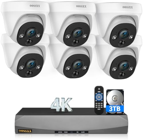 4K Wired Dome Cameras PoE IP Camera for Home Security Outdoor