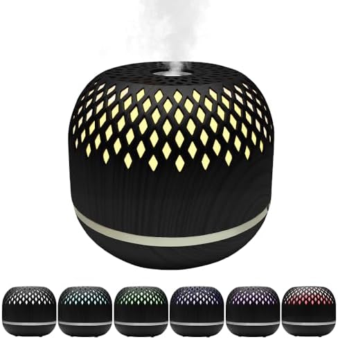Openwork-Shaped Essential Oil Diffuser, with LED Night Light