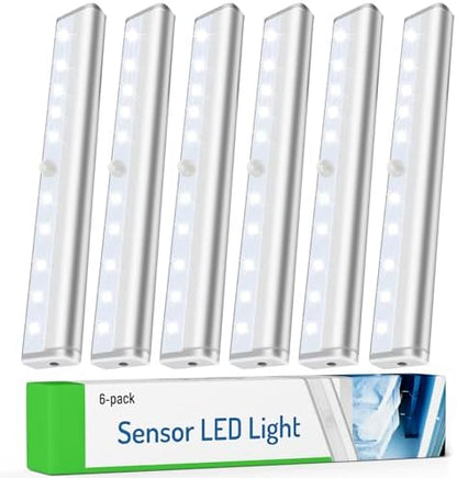 Molrebe Motion Sensor Closet Lights, 6 Pack, Battery Operated