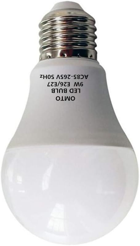 E26/E27 A19 LED Frosted Light Bulb 9W (60W Equivalent) White (6000K) 85-265V (White, 5pcs)