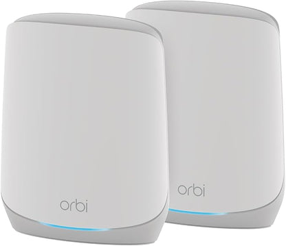 NETGEAR Orbi Whole Home Tri-Band WiFi 6 Mesh Network System (RBK752P) – Router with 1 Satellite Extender, Security Features, Coverage up to 5,000 sq. ft., 75 Devices, AX5200 802.11ax (Up to 5.2Gbps)