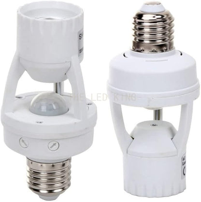 Smart 110V-240V 60W PIR Induction Infrared Motion Sensor E27 LED Lamp Base Holder With Light Control Switch Bulb Socket Adapter - (Color: Type A)